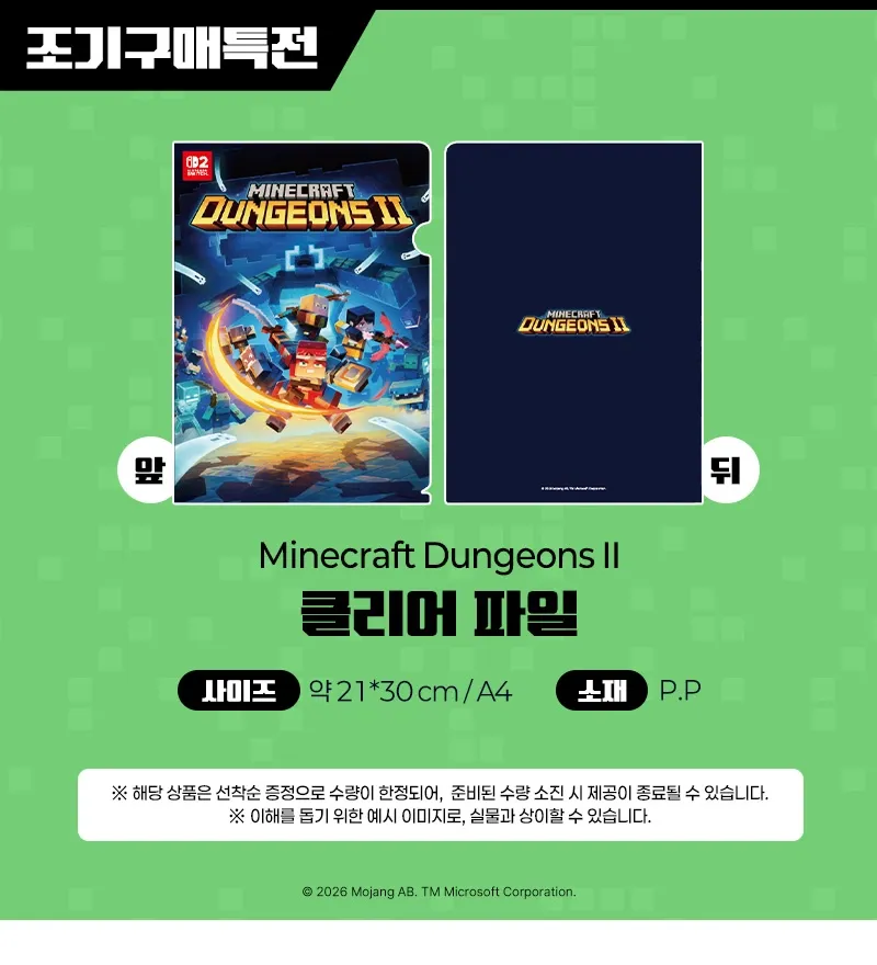 NS2 마인크래프트 던전스 2 예약 판매