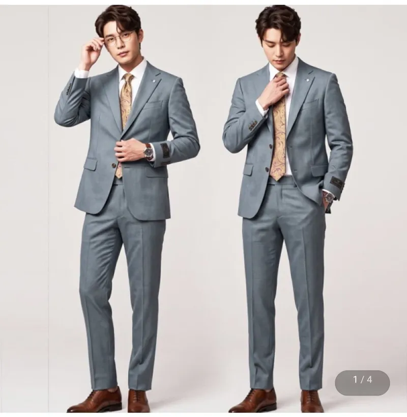 지이크 F/W 이태리 까를로바르베라 블루 수트