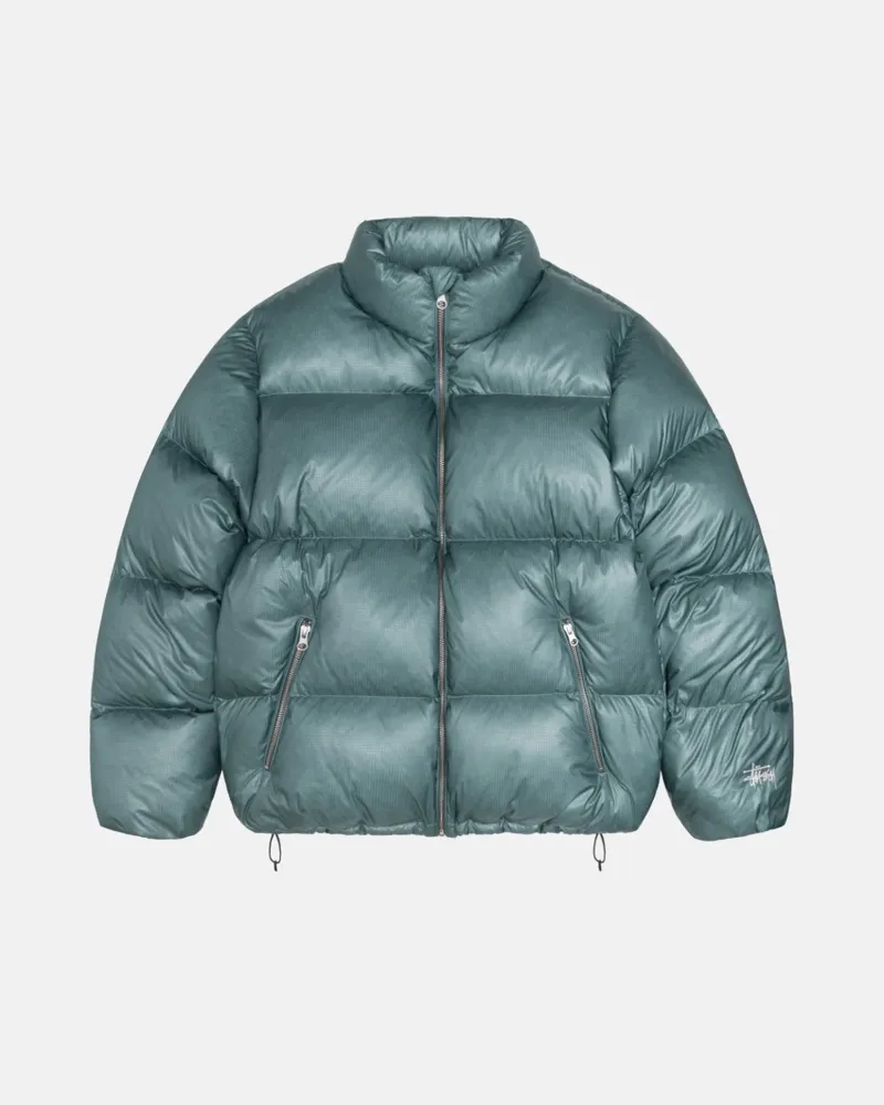 STUSSY DOWN PUFFER PARACHUTE RIPSTOP