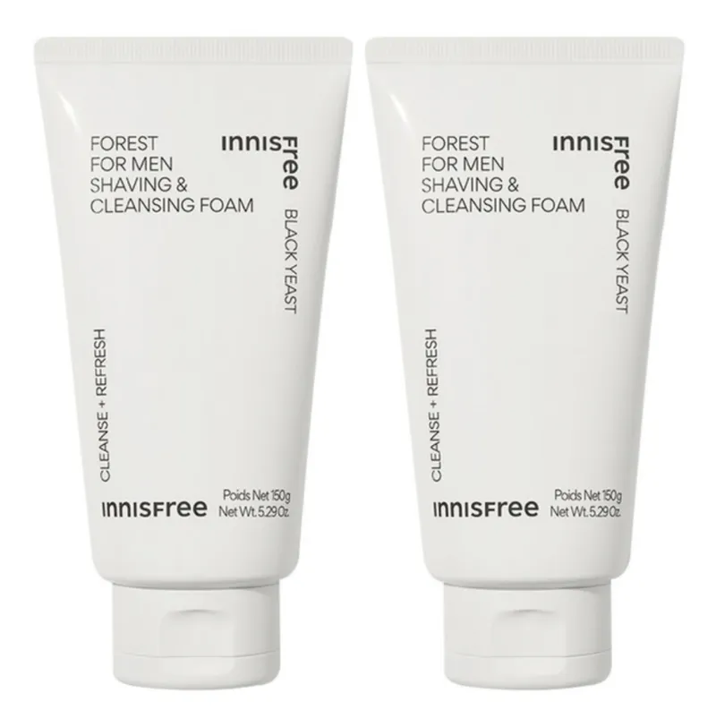 이니스프리 포레스트 쉐이빙 & 클렌징 폼, 150g, 2개