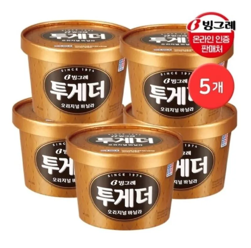 투게더 바닐라 오리지널 900ml 5개
