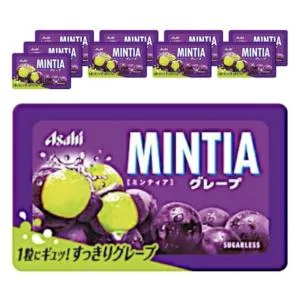 아사히 MINTIA 그레이프맛 50알 x 10개