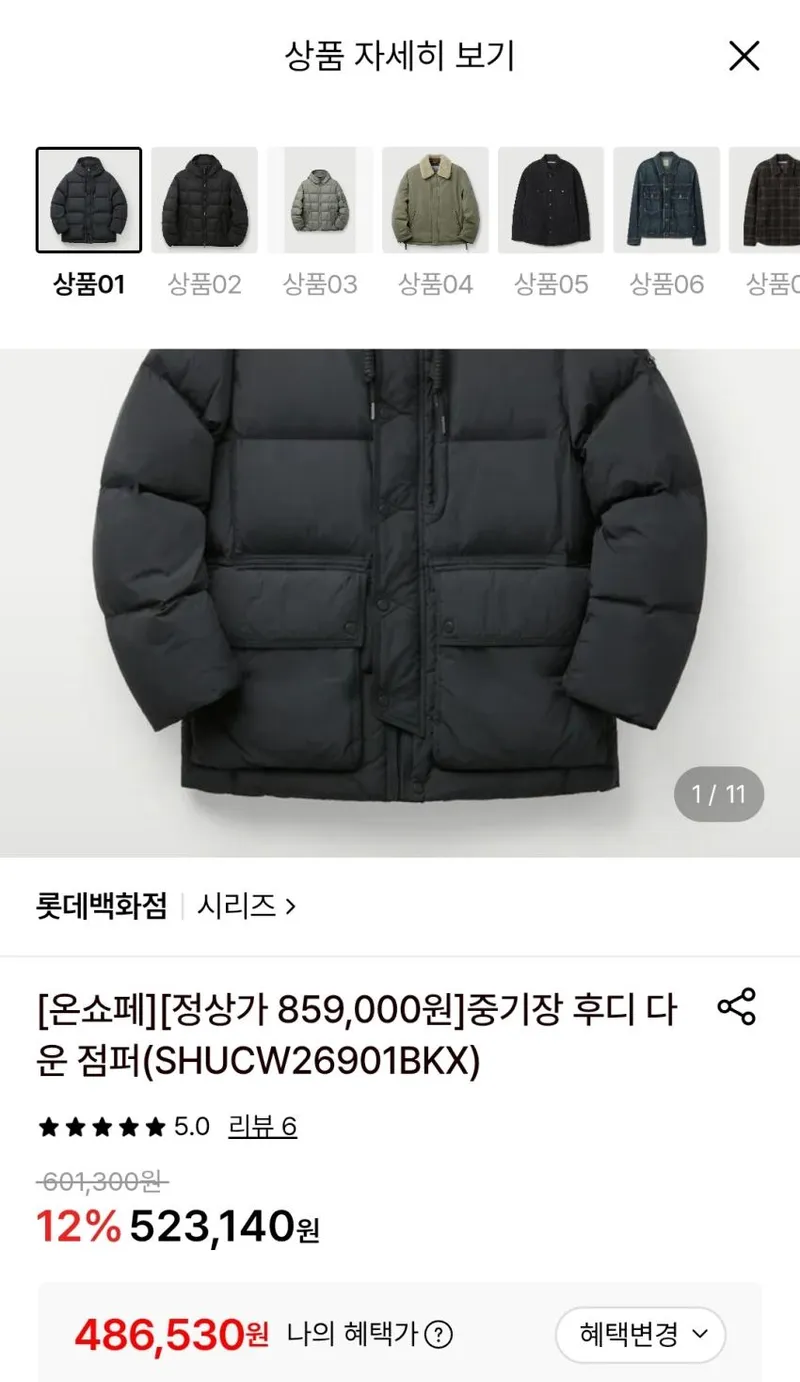 시리즈 후디 다운 패딩