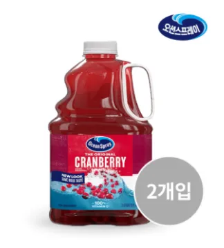 오션스프레이 크랜베리 주스 칵테일 3L x 2병 , 루비레드 1.89l x 2병 , 스파클링 피 345ml x 24개 각각