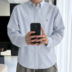 폴로랄프로렌 클래식핏 스트라이프 옥스포드셔츠 ...