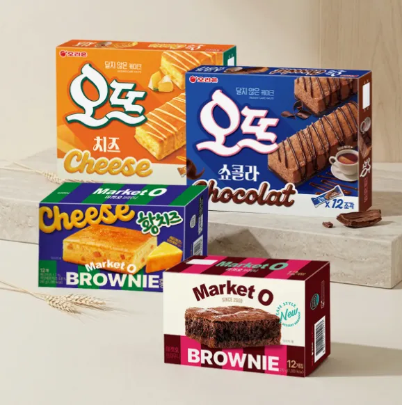 마켓오 브라우니 황치즈 12P+브라우니 12p+오뜨 쇼콜라 12P+오뜨 치즈 12p