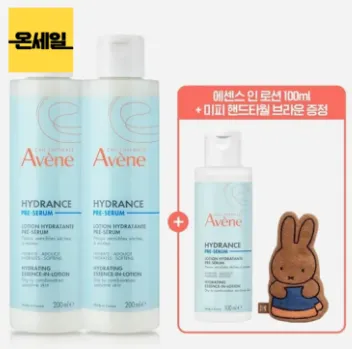 아벤느 이드랑스 에센스 쿨다운 올인원 로션 200ml 2개 + 100ml 추가 + 미피 핸드타월 증정