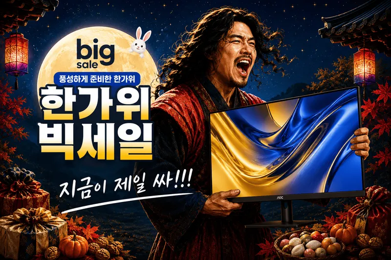 OLED·4K·300Hz까지! 한가위 빅세일 모니터 특가 8종🔥지금이 모니터 바꿀 타이…
