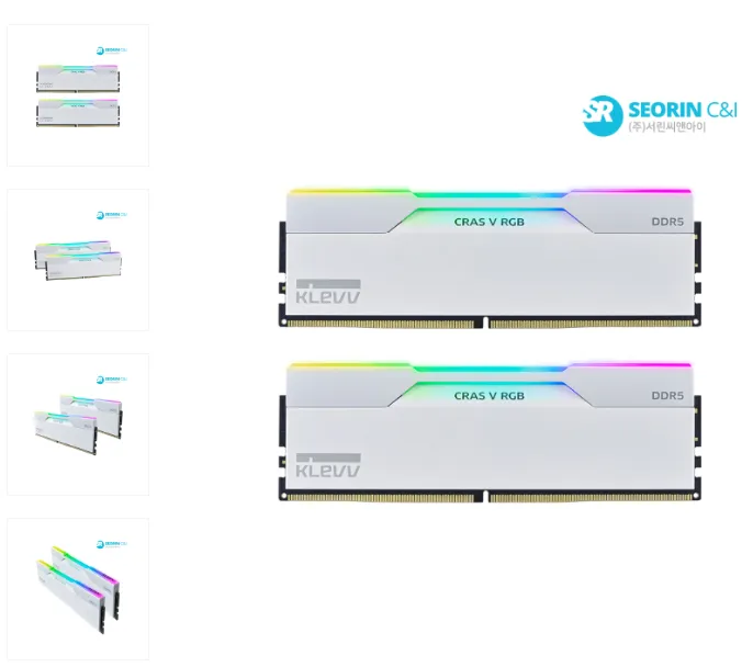 (서린) 에센코어 클레브 DDR5-6000 CL30 CRAS V RGB 화이트