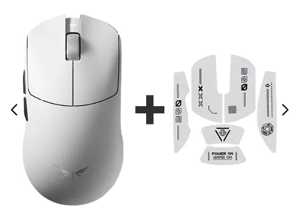VGN F2 Master 8K나노 무선 잠자리 게이밍 마우스+그립테이프 화이트